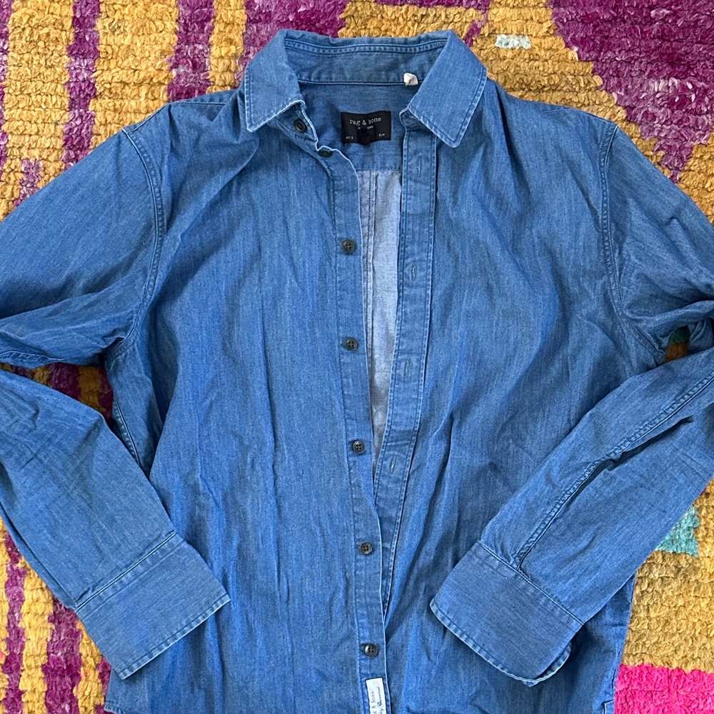 Rag & Bone Indigo Denim Top